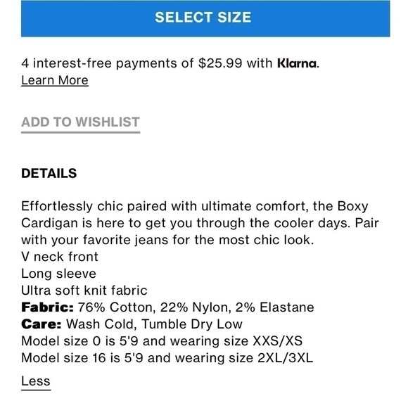 Good American Boxy Cardigan - Picture 5 of 11